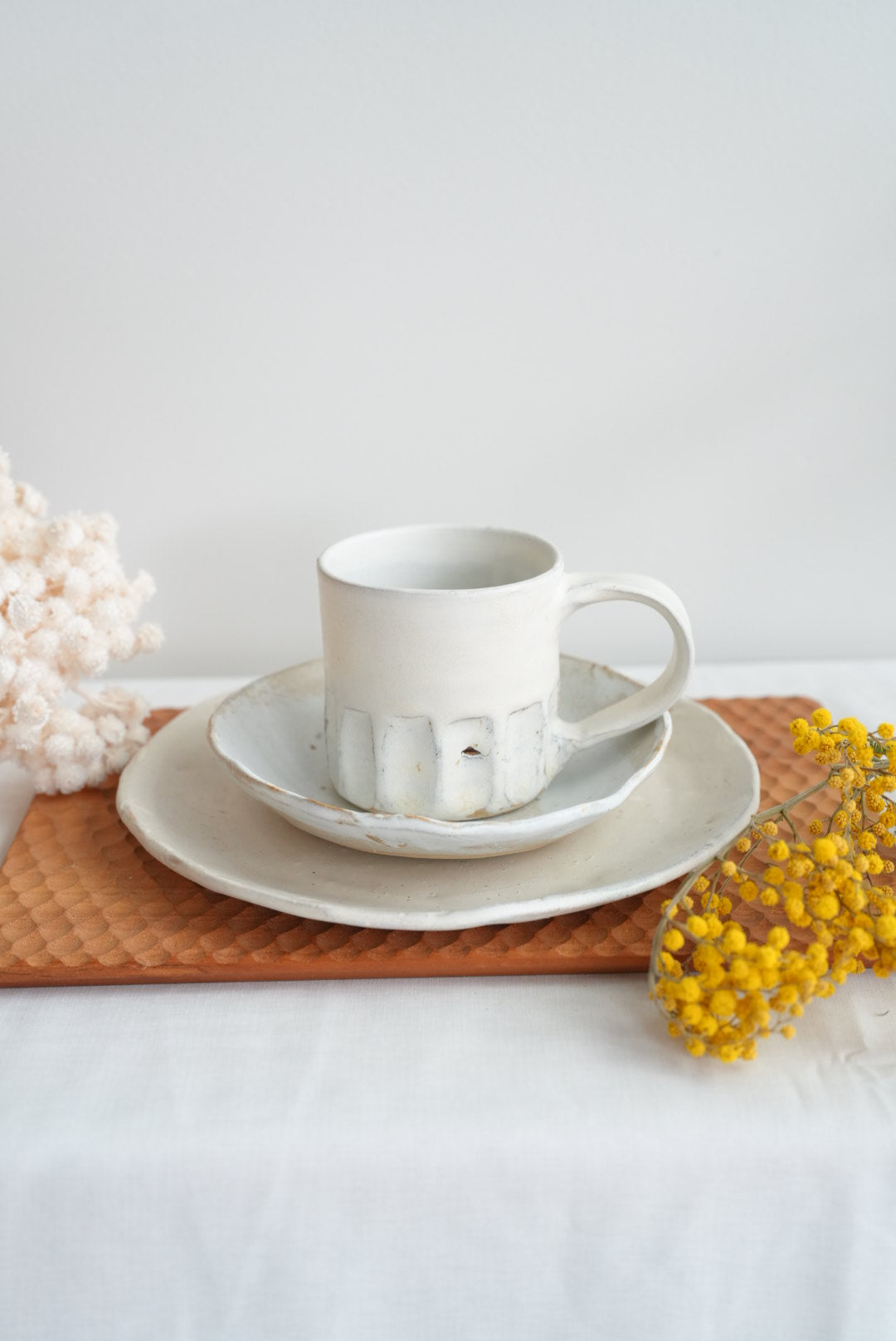 Tatsuo Horimizu 堀水達雄 White Mug TH01