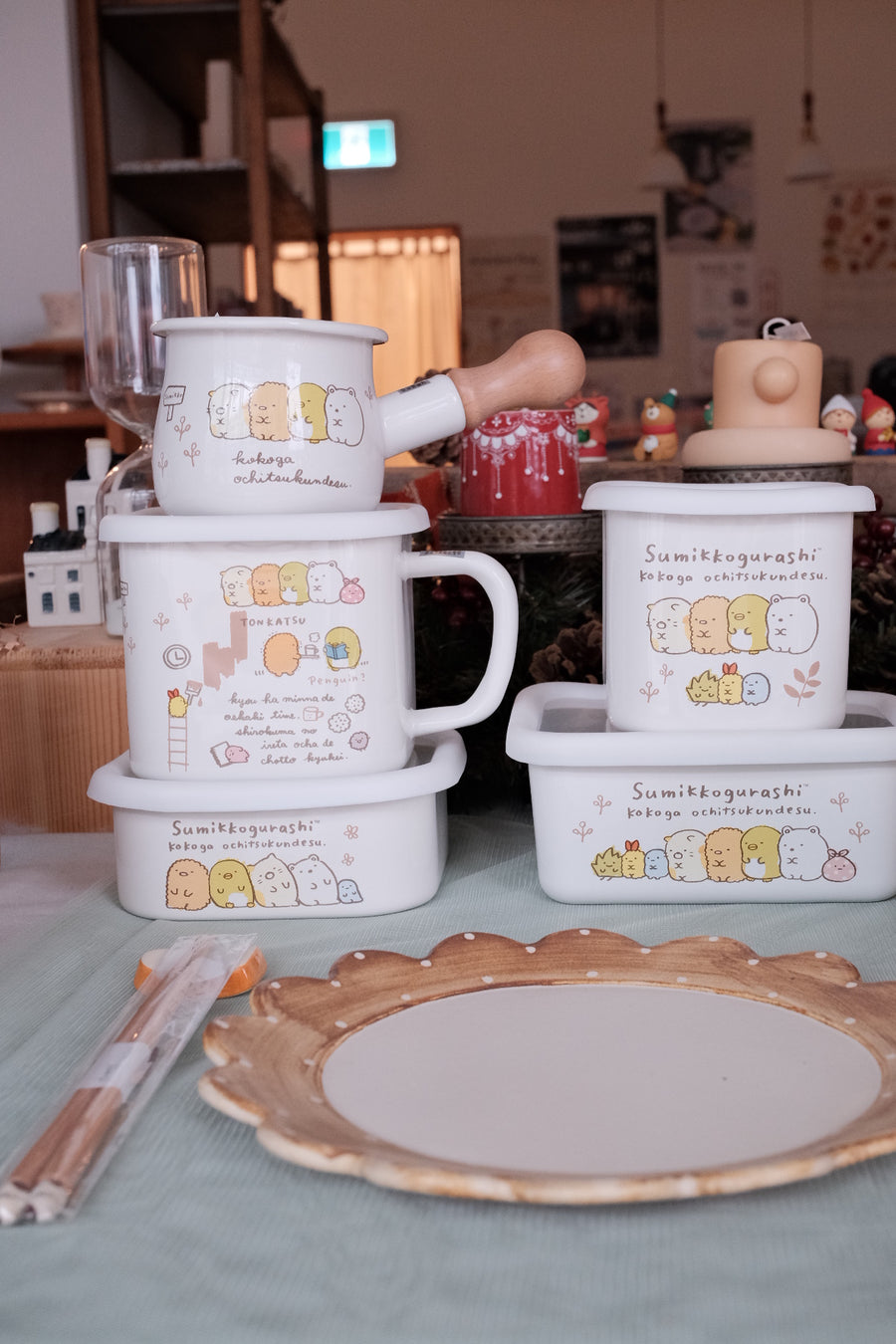 Japan Made Sumikko Gurashi Enamel Milk Pot