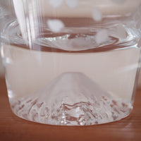 Edo Glass Mt. Fuji Sakura Glass Cup Coloring Changing Cups