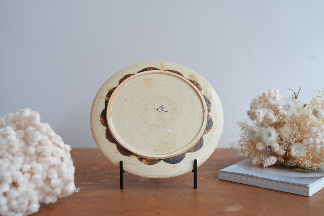 Shoko Hirano 平野照子 Cat Large Plate SR13 #6