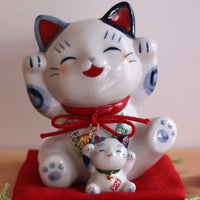 Blue Fortune Lucky Cat 4.5