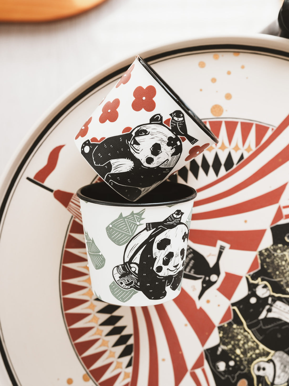 Shirogarasu Studio Flower Panda Free Cup BY20