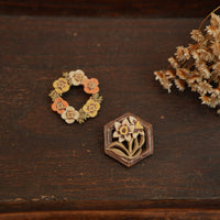 Michi Ito 伊藤三智- Brooch - Poppy Wreath M24