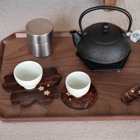 Wooden Octagonal Dinner Tray