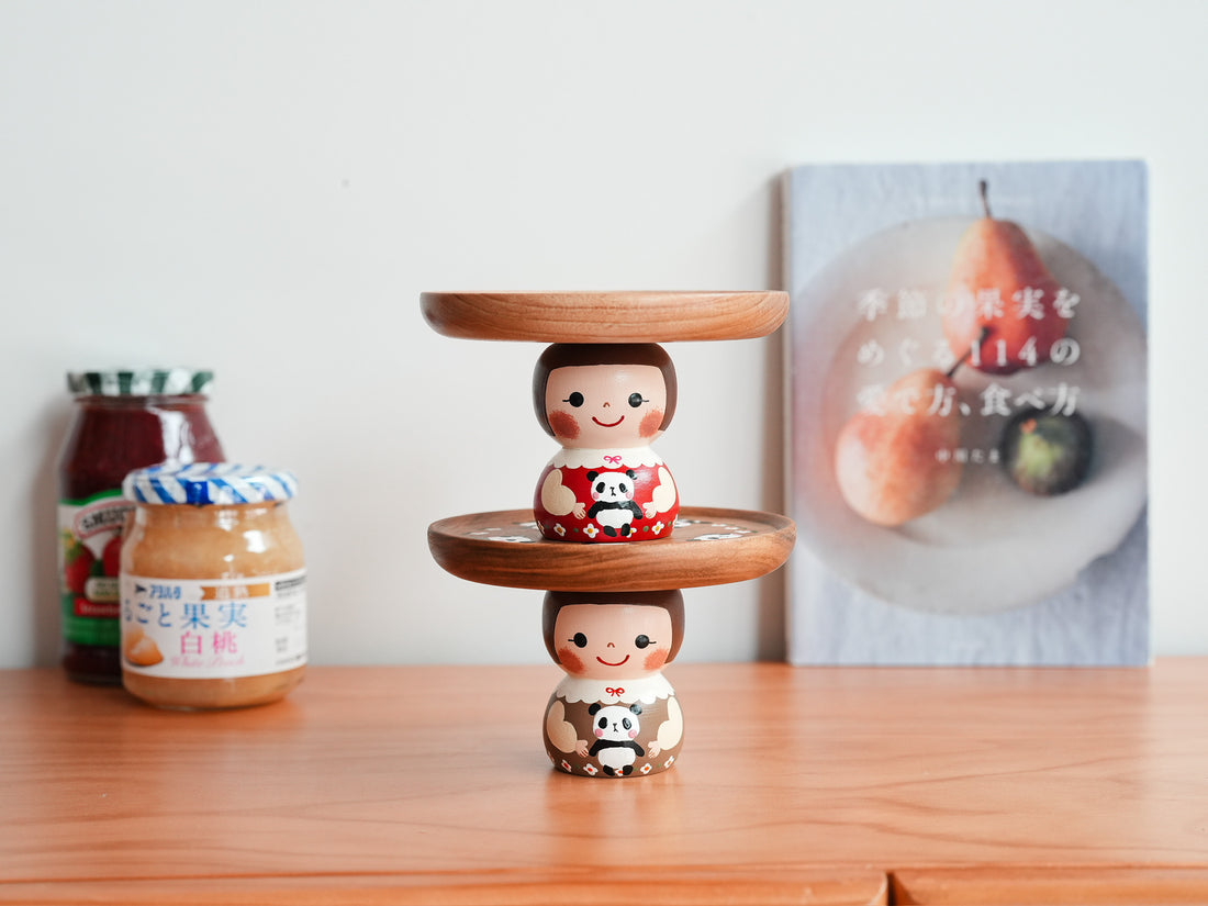 Kiezakka 木繪雜貨 Pedestal Plate - Panda KZ02