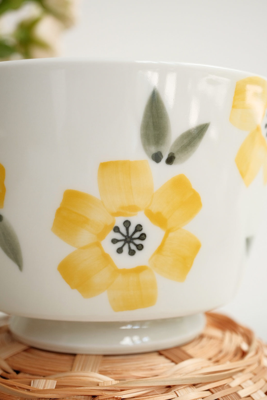 Hasami Ware Ramen Bowl Flower Collection