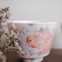 Baizhi Studio - Purple Kinyo Flower Coffee/Tea Cups