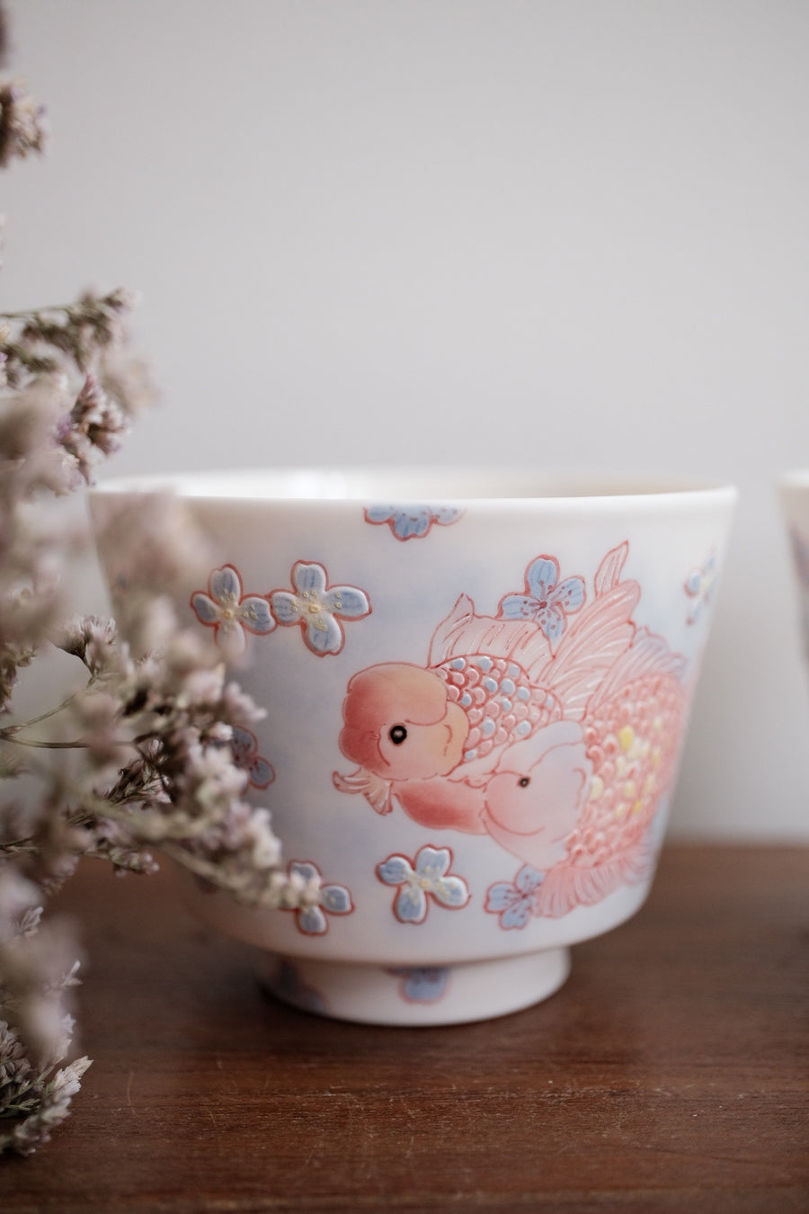 Baizhi Studio - Purple Kinyo Flower Coffee/Tea Cups