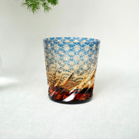 Harisho Yamada Glass - 漣-sazanami Whiskey Crystal Glass - Blue