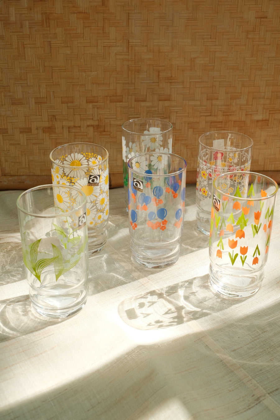 Aderia Glass Retro Tumbler - Blue Balloon