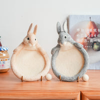 Aya and Yoshiko Wool Felt Animal Coaster -  Rabbit YS12