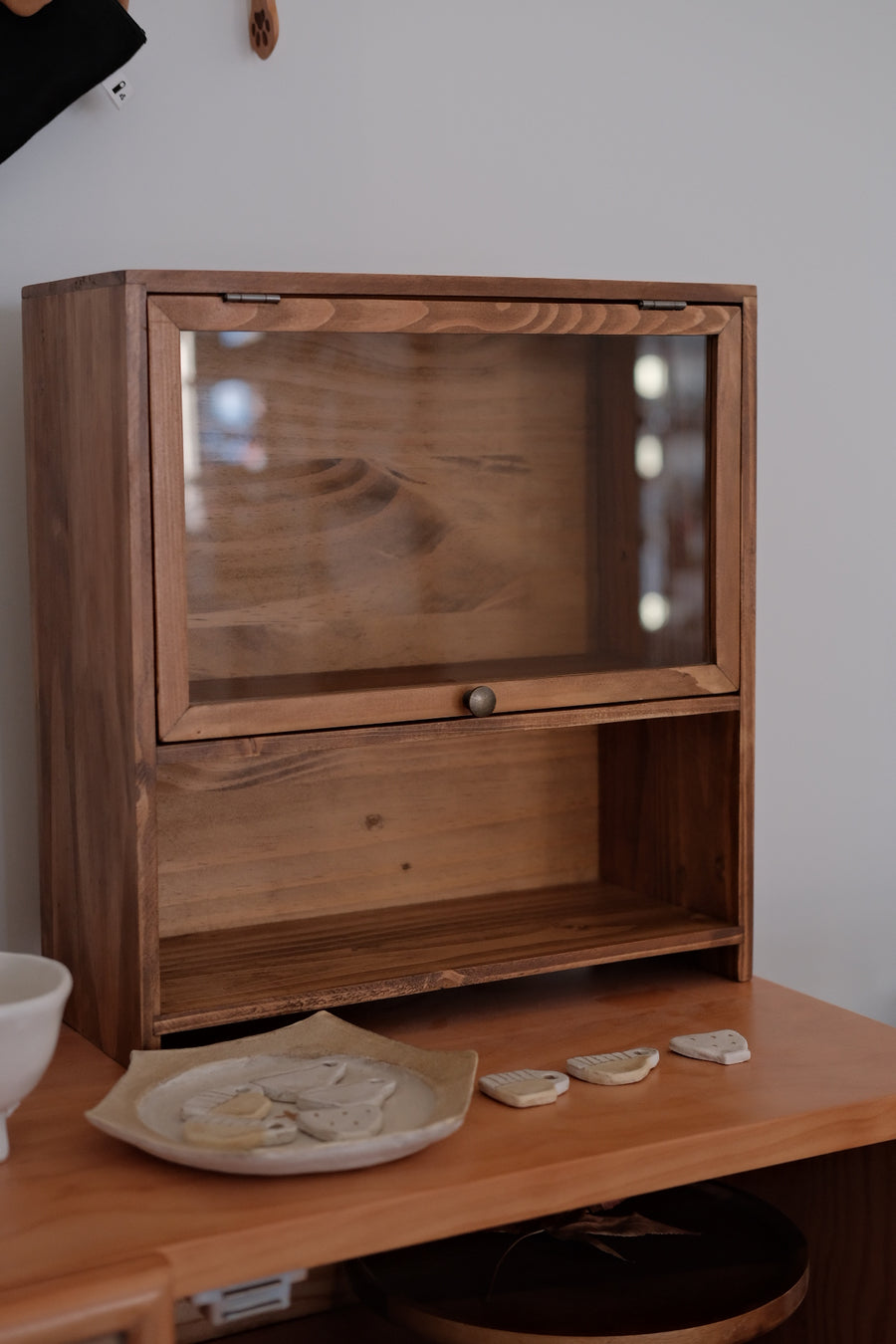 Natural Wood Storage Cabinet - Store Pick Up Only