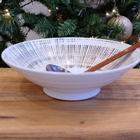 Minoware Ramen Bowl Don Bowl White Brush