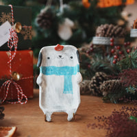 Fumiko Tsuchihashi 土橋文子 - Christmas Animal Shaped Plate FT23