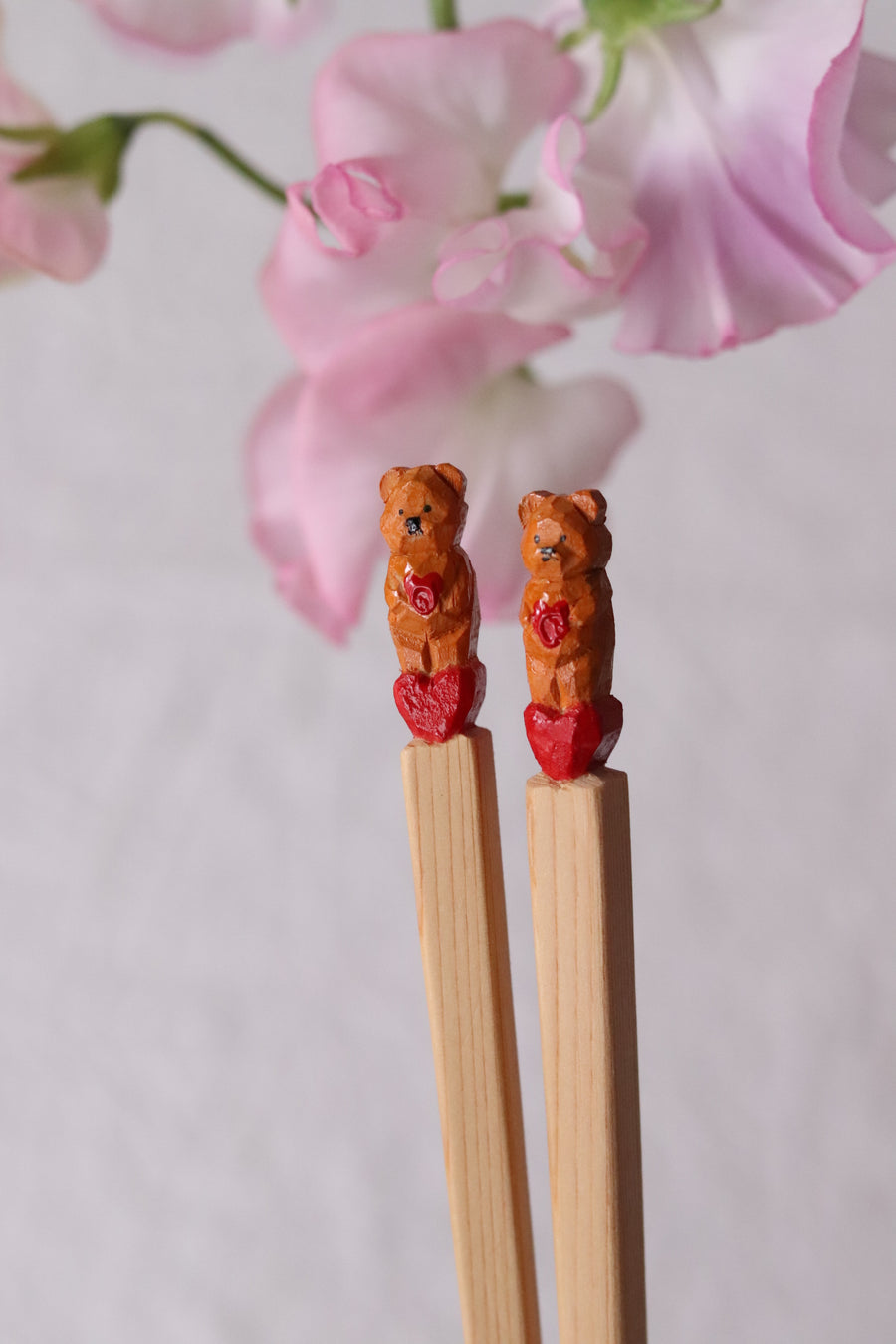 Ayataro Chopsticks - Bear with Heart - aya05