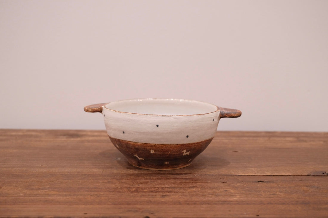 Emishi Kobo 池田匡優&美弥子 - Double Handled Bowl EK10