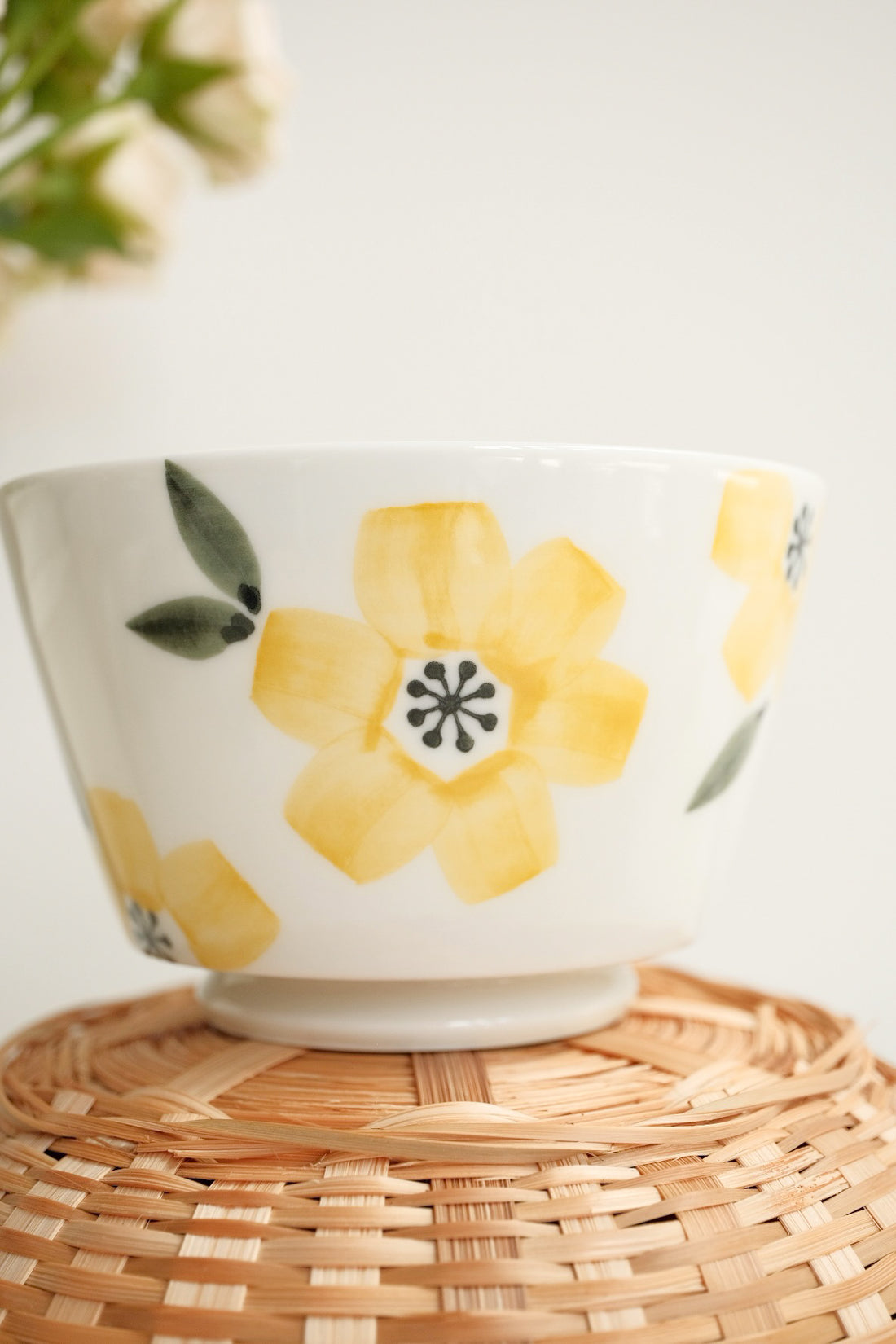Hasami Ware Rice Bowl Flower Collection