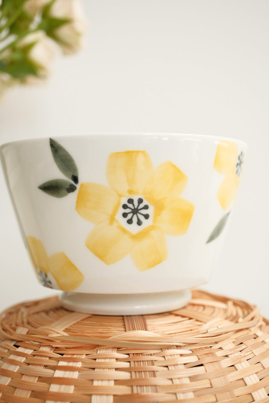 Hasami Ware Rice Bowl Flower Collection