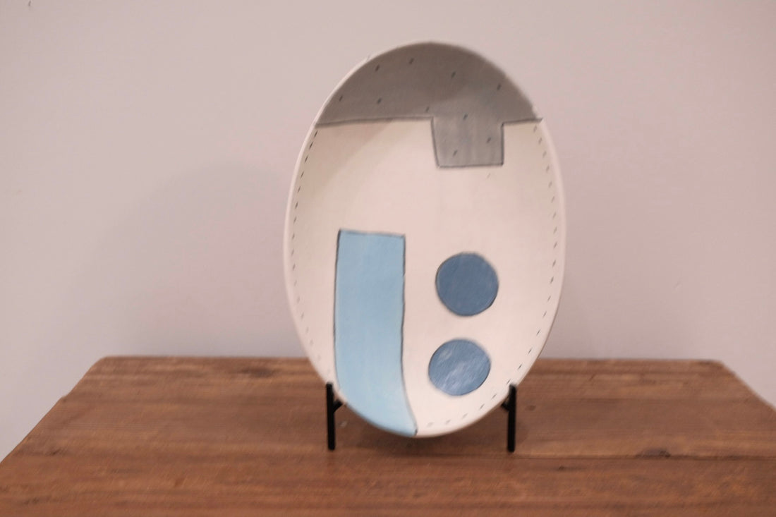 Emishi Kobo 池田匡優&美弥子 - Coloured Oval Plate Large EK32