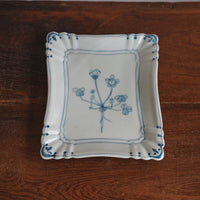 Maya Inamura 稲村真耶 Flower Rectangle Plate MI17