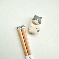 Japanese Coneco Natural Wood Chopstick and Chopstick Rest