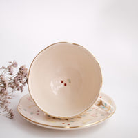 Taki Tomoda 友田多紀 Three Fruit Mug and Saucer  - TT13