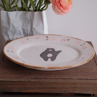 Kato Mikiko 加藤美纪子 Oval Cake Plate - MK03