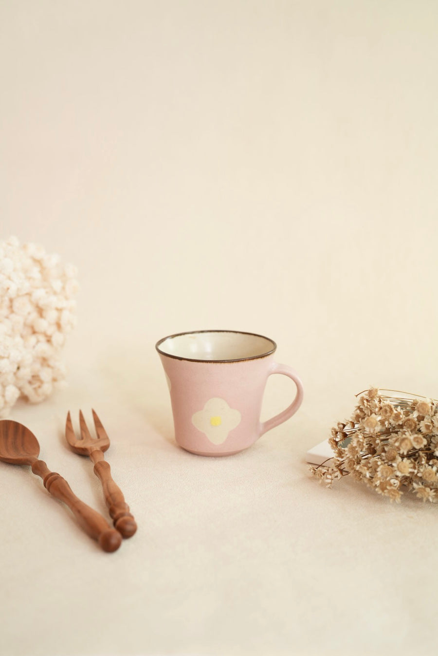 Makiko Sato 佐藤牧子- Pink Flower Mug MS17