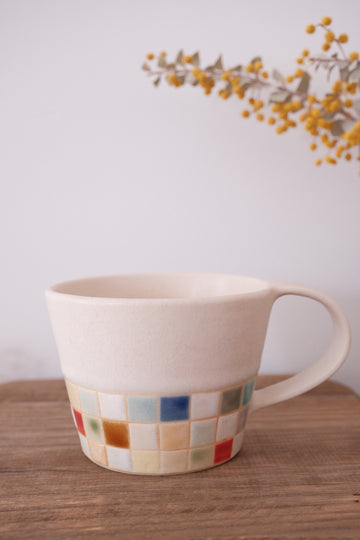 Makiko Furukawa 古川真紀子  Mosaic Mug - Medium