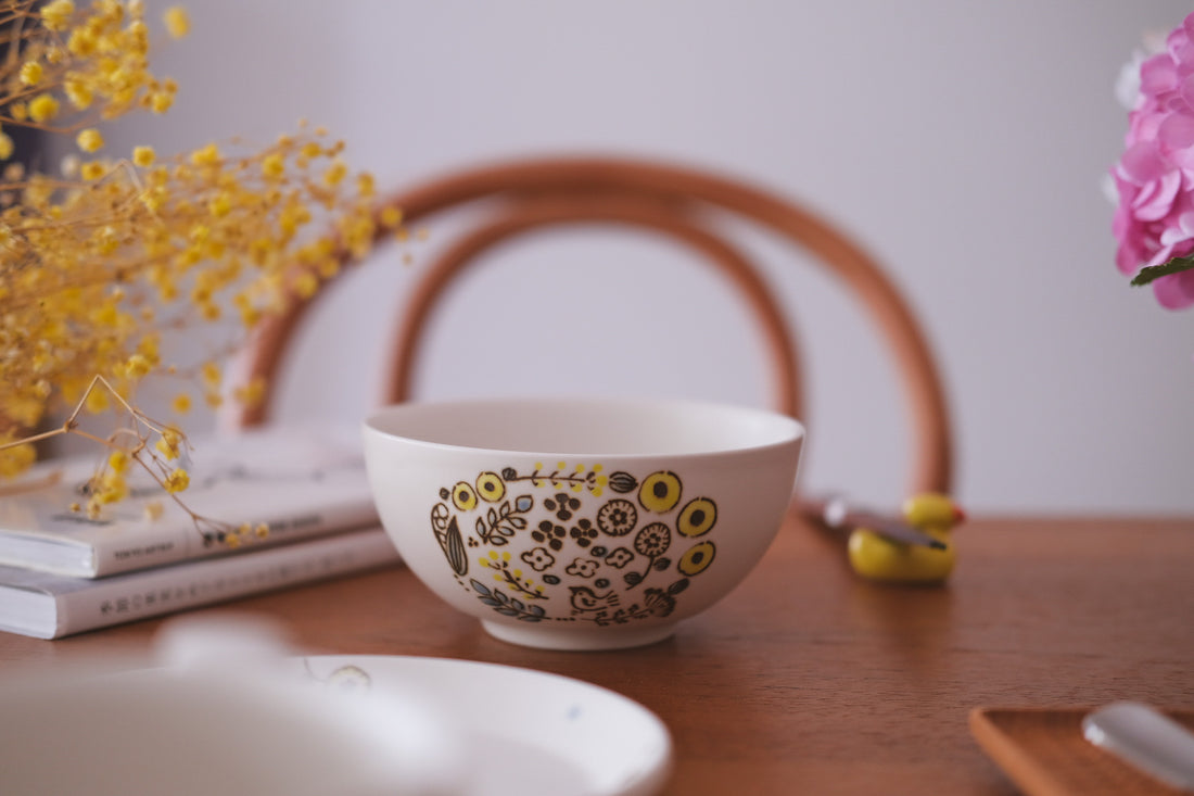 Tobe-ware Yellow Flower Colletion