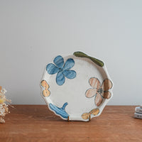 Hapun Pottery 拝志睦子 Flower Plate HP02