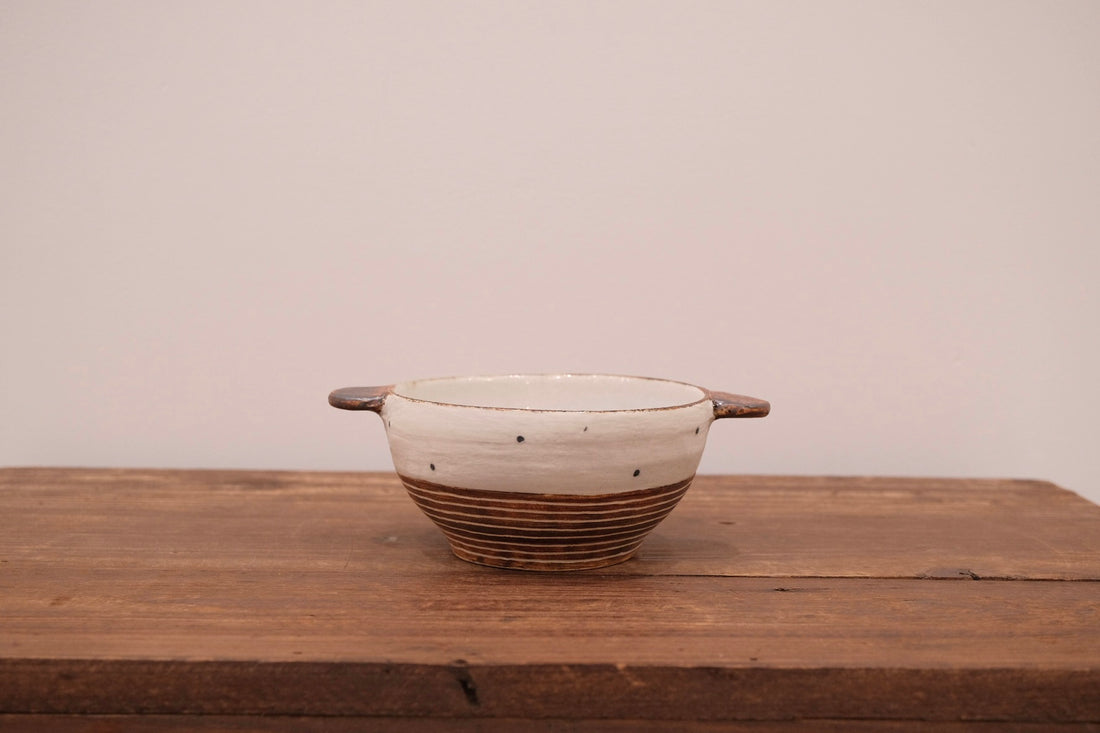 Emishi Kobo 池田匡優&美弥子 - Double Handled Bowl EK10