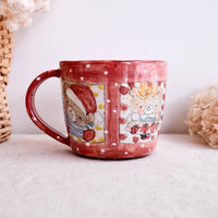 Asako Yamaguchi 山口麻子 Animal Grid Large Mug AI01