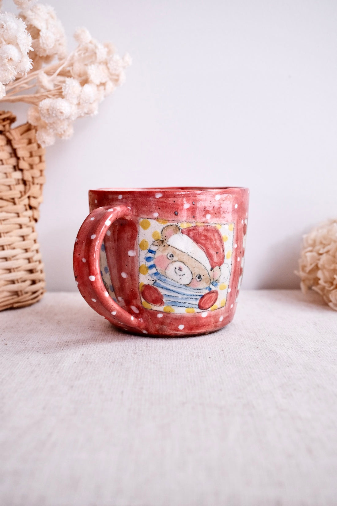 Asako Yamaguchi 山口麻子 Animal Grid Large Mug AI01