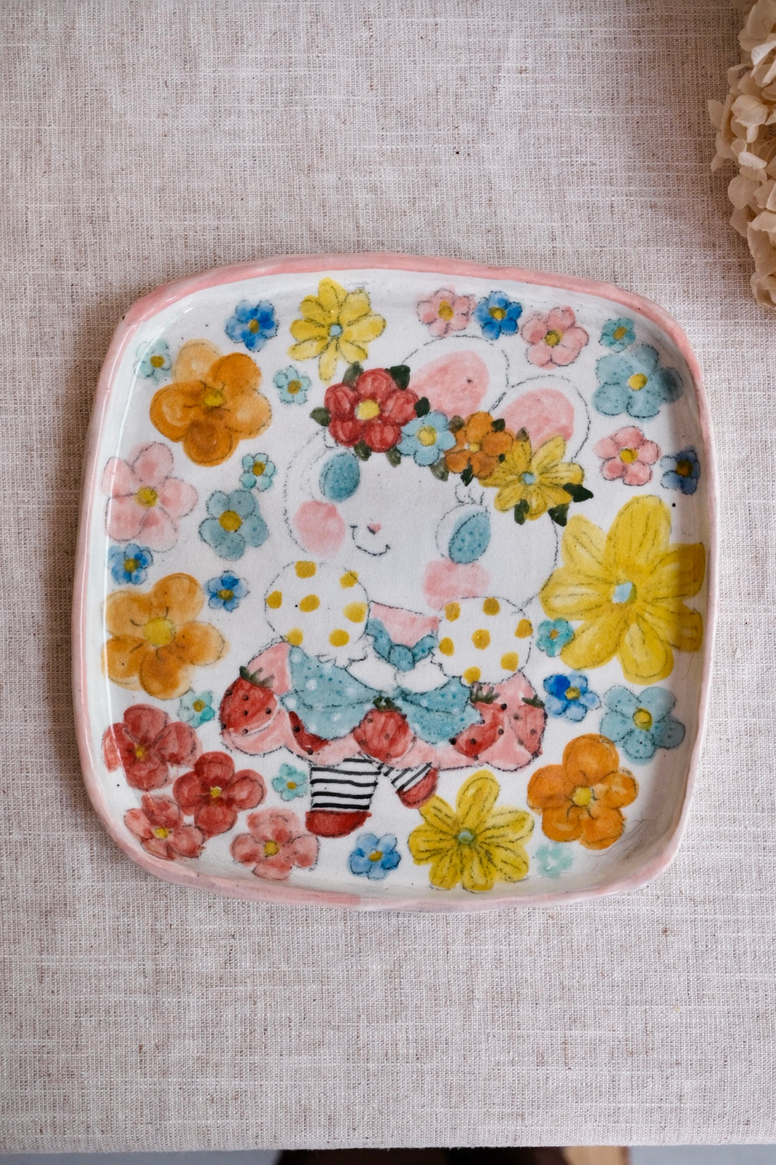 Asako Yamaguchi 山口麻子 Animal Square Plate AI20