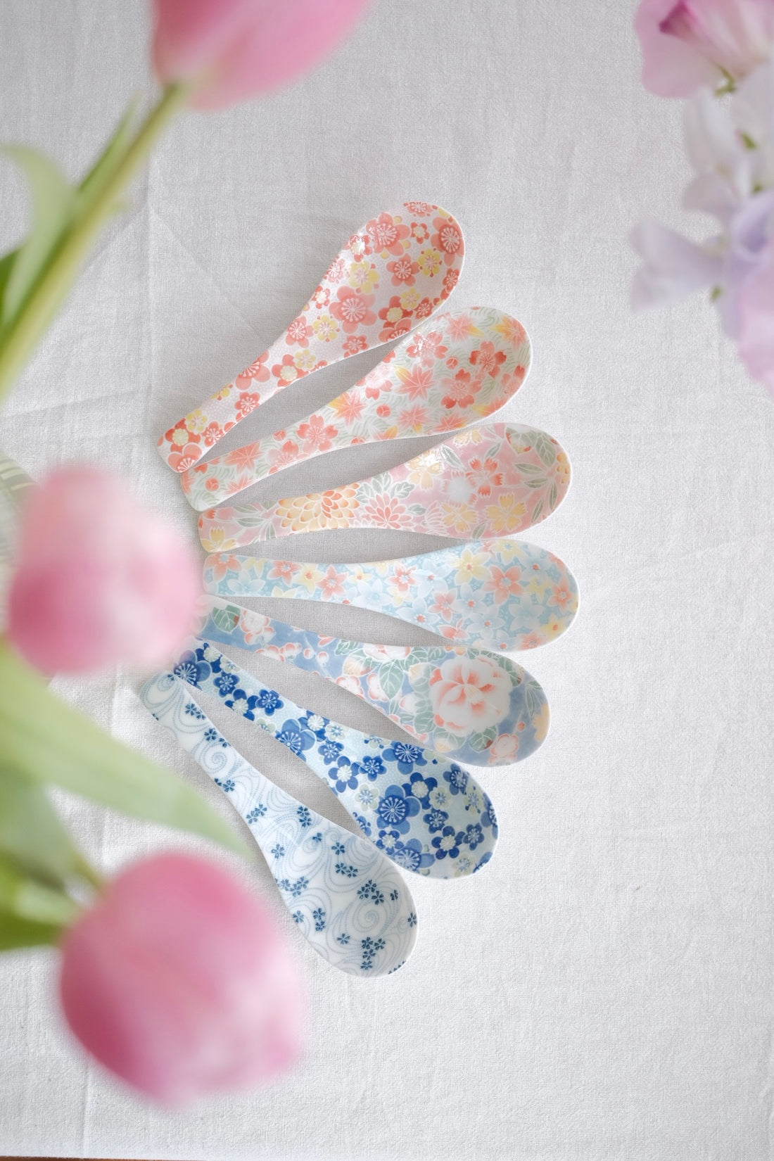 Japanese Ceramic Soup Spoon