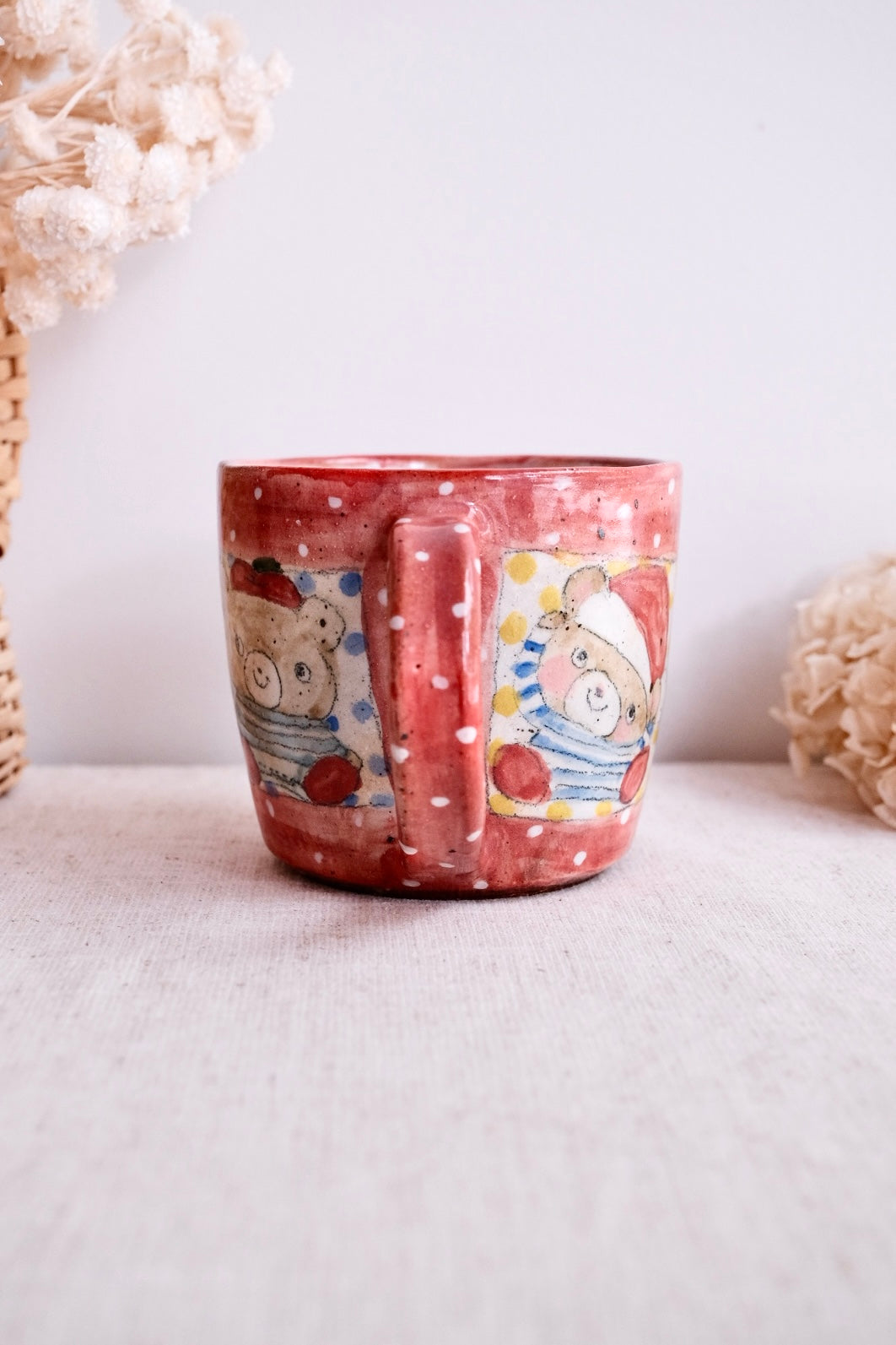 Asako Yamaguchi 山口麻子 Animal Grid Large Mug AI01