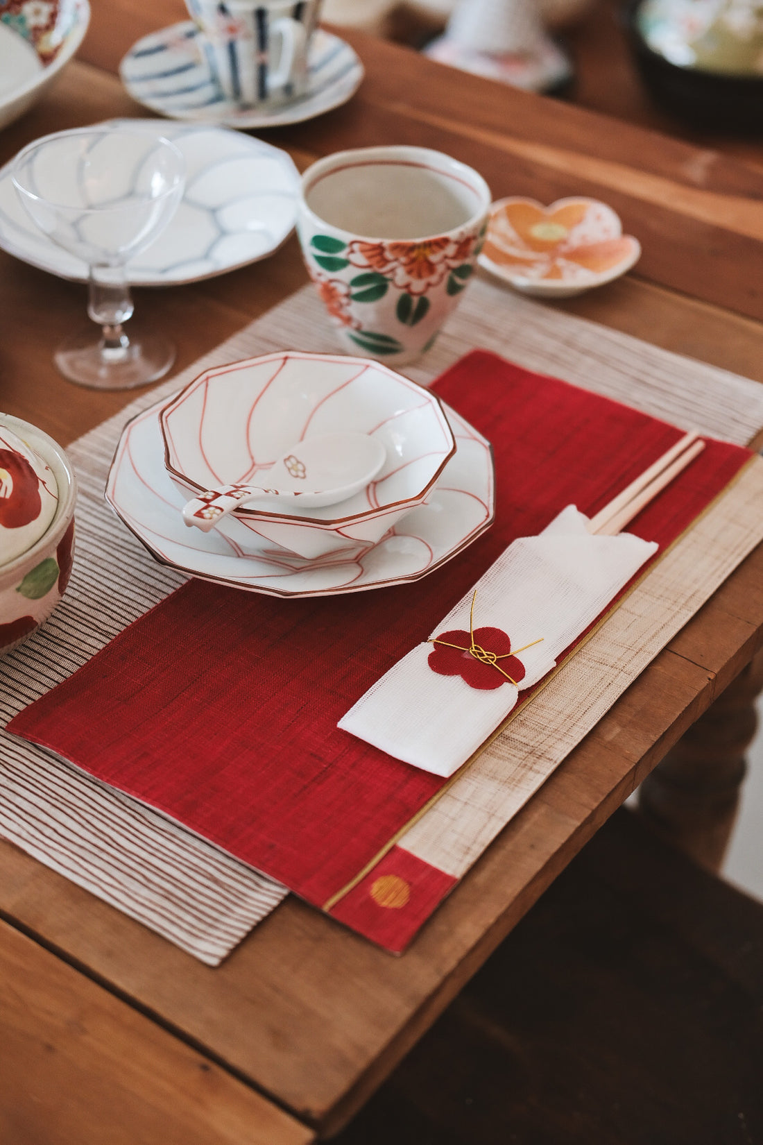 New Year Celebration Place Mat Linen