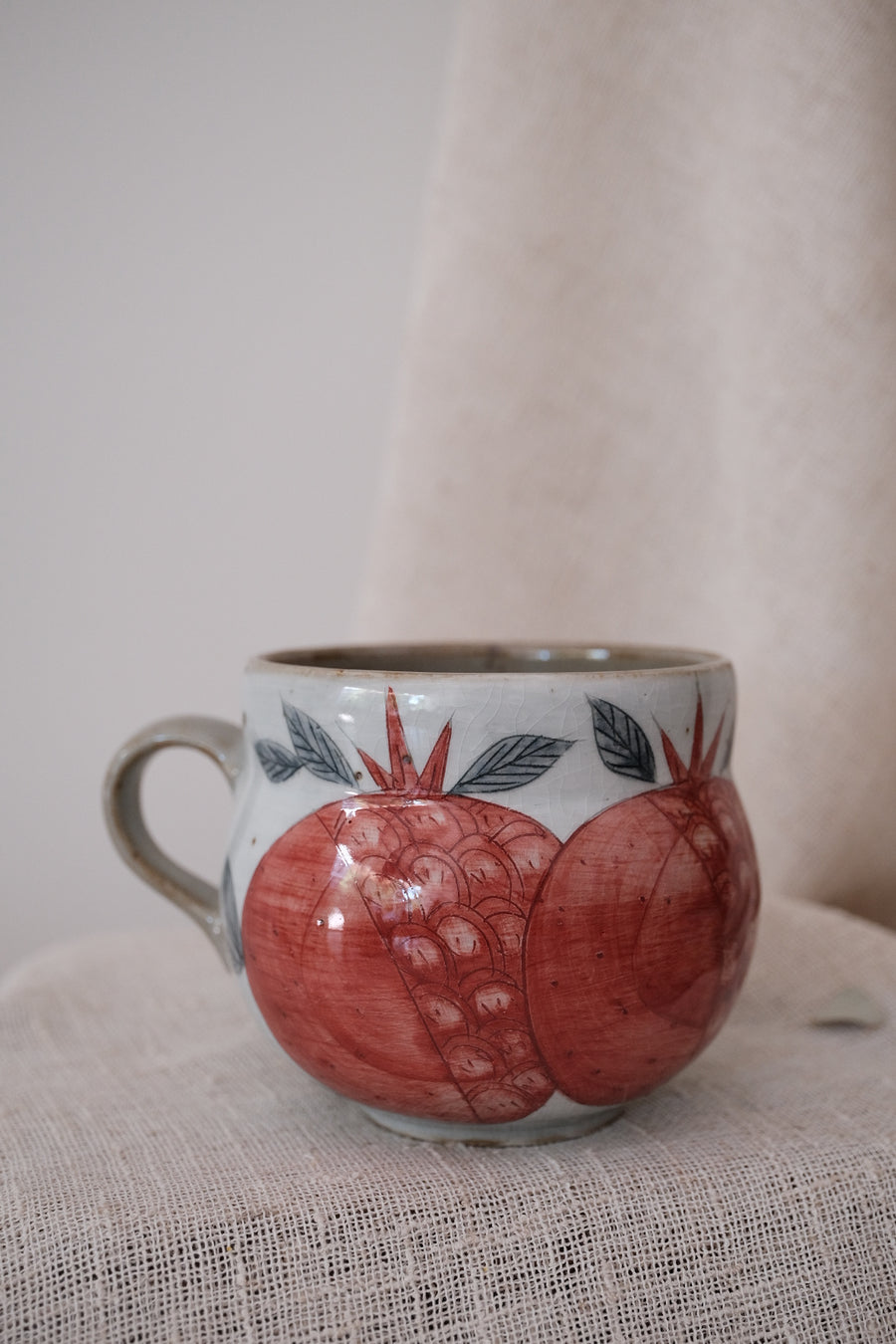 Cool Banana  Belly Mug - Pomegranate