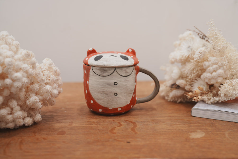 Fumiko Tsuchihashi 土橋文子 - Mug with Lid FT10 #2