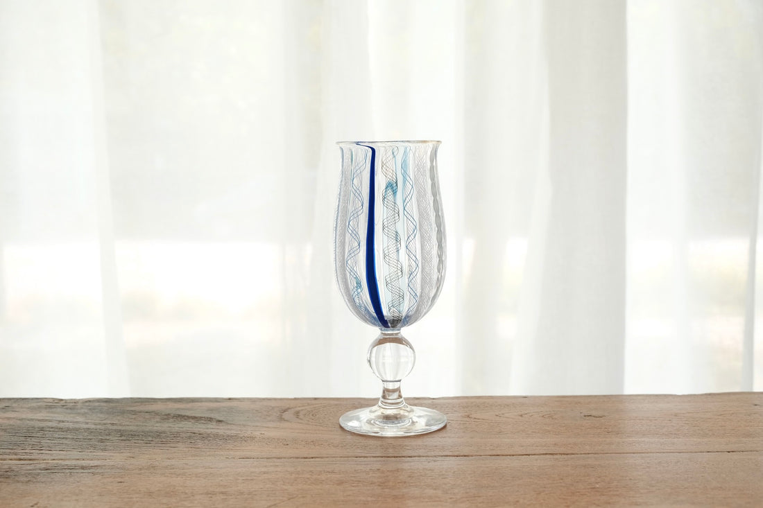 Makiko Kitagata 北形槙子 Lace Goblet Glass MG07