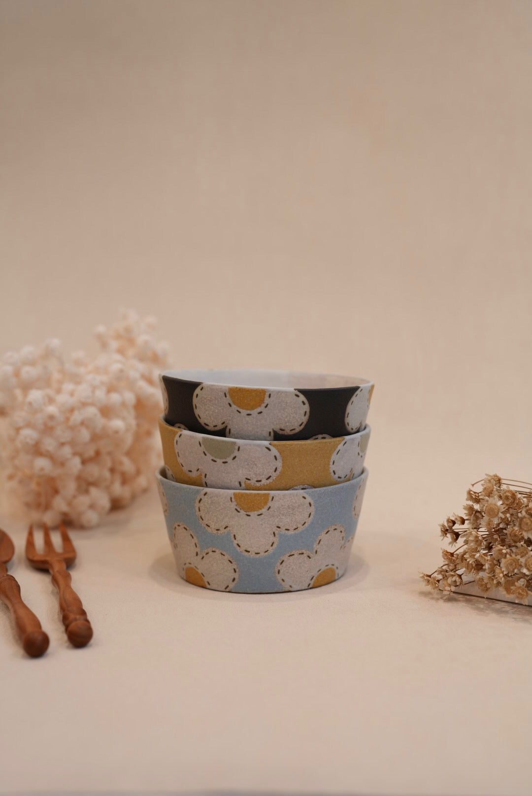 Kei Mitsumochi ミツ持啓 Flower Bowl - Yellow KM67