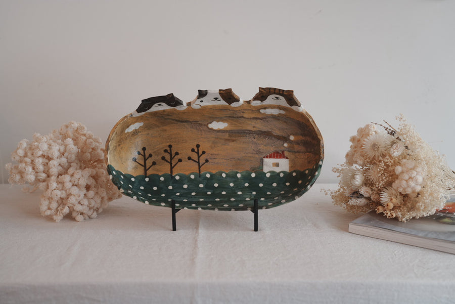 Fumiko Tsuchihashi 土橋文子 - Large Oval Deep Plate FT20 #3