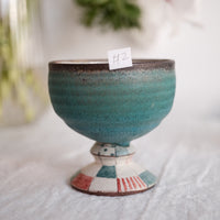 Tsubouchi Mayumi 坪内真弓 Hand Painted Goblet MT17 - #2