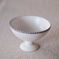 Akiko Uotani 魚谷 あきこ Round Dot Pedestal Bowl