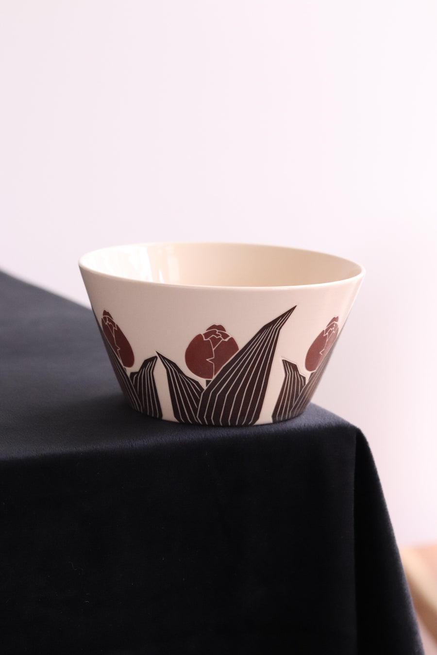BAIYA Studio Handmade Brownie Tulip Bowl