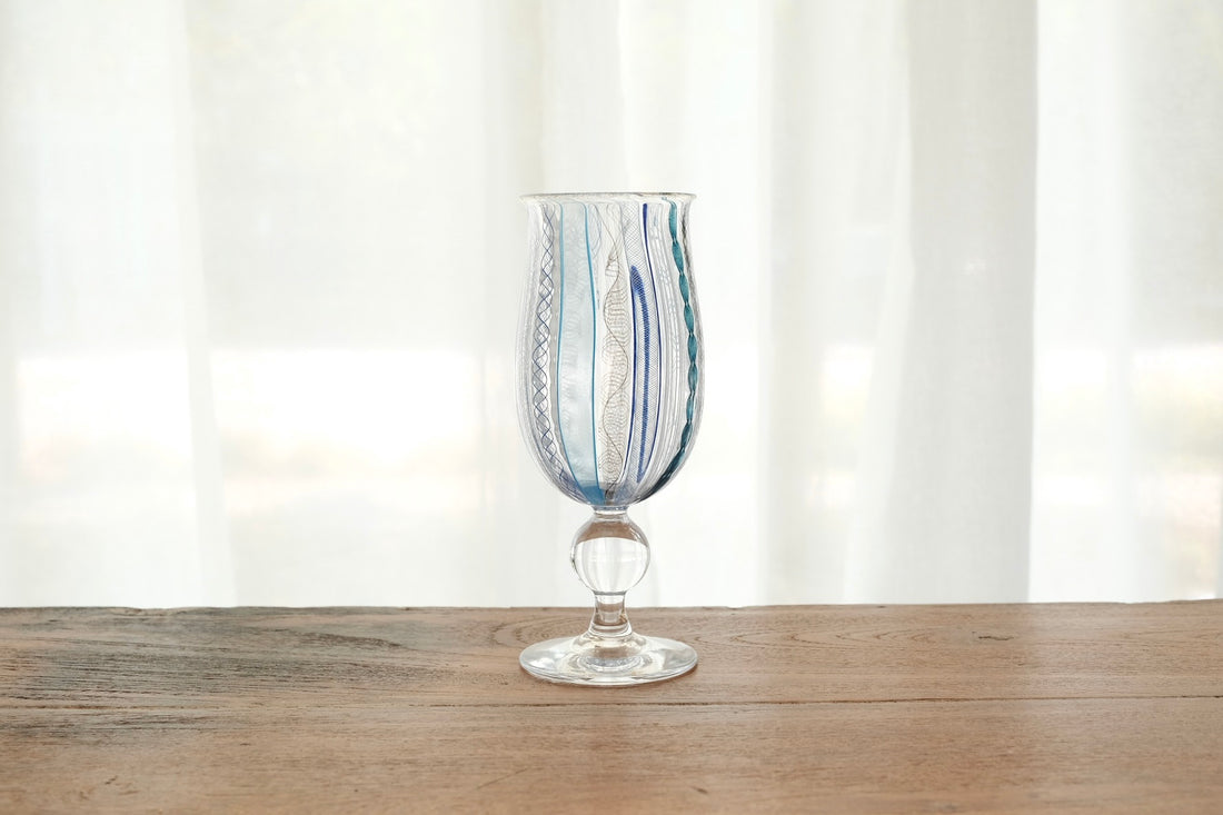 Makiko Kitagata 北形槙子 Lace Goblet Glass MG07