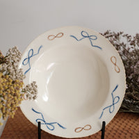 Katsura Saeka Round Plate - Ribbon KA13