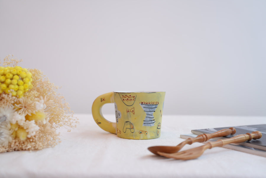 Hamasaka Naoko 浜坂尚子  Hand Painted Mug - HN02 #4