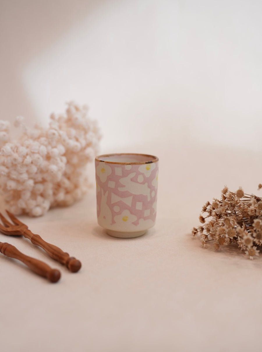 Makiko Sato 佐藤牧子- Pink Mixed Pattern Free Cup MS16